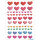 Herma Sticker MAGIC Love Fröhliche bunte Herzen Transpuffy 1 Bl