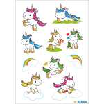 Herma Sticker DECOR Baby Einhorn beglimmert 2 Bl