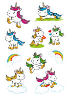 Herma Sticker DECOR Baby Einhorn beglimmert 2 Bl