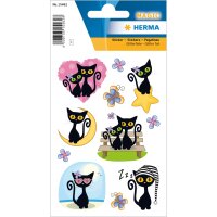 Herma MAGIC Sticker CUTE CAT, FOLIE BEGLIMMERT