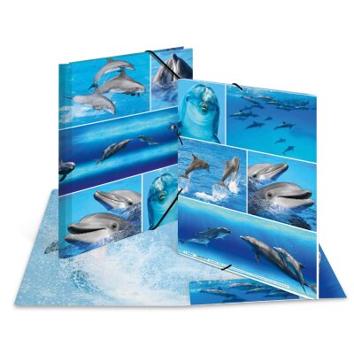 Herma SAMMELMAPPE A4 KARTON ANIMALS DELFIN