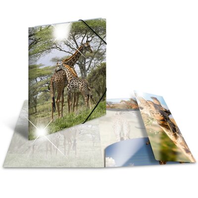 Herma SAMMELMAPPE A3 GLOSSY TIERE GIRAFFE