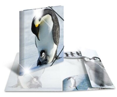 Herma Sammelmappe Eckspanner PP A3 Glossy Pinguine