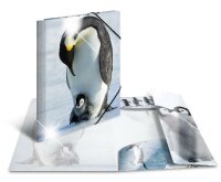 Herma Sammelmappe Eckspanner PP A3 Glossy Pinguine