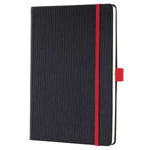 Notizbuch Conceptum liniert - ca. A5 schwarz/rot Hardcover 194 Seiten