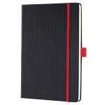 Notizbuch Conceptum liniert - ca. A5 schwarz/rot Hardcover 194 Seiten