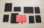Notizbuch Conceptum liniert - ca. A5 schwarz/rot Hardcover 194 Seiten