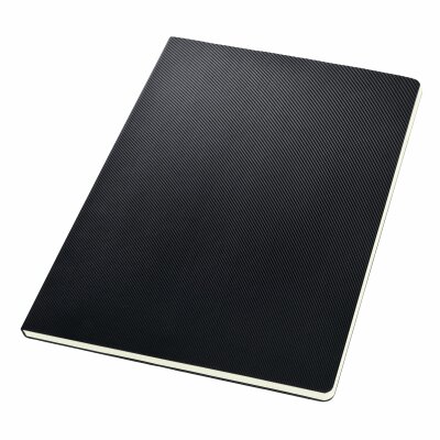 SIGEL CO800 Notizblock Conceptum - Uni - kariert - ca. A4 - schwarz - Hardcover - 120 Seiten - PEFC-zertifiziert