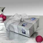 Weihnachts-Sticker 200 - 43 x 35 mm - Christmas Mix - silber