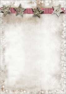 SIGEL Weihnachts-Motiv-Papier - Sterne - braun - 90 g/m² - A4 25 Blatt