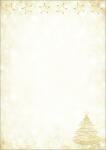 Weihnachts-Motiv-Papier - Weihnachtsbaum - gold A4 - 100...