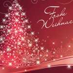 Weihnachts-Karten - Weihnachtsbaum - rot - A6 - 25 Karten + Umschläge