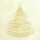 Weihnachts-Umschlag - Weihnachtsbaum - gelb/gold DIN lang 50 Umschläge