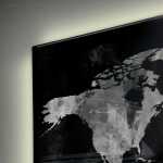SIGEL GL409 Glas-Magnettafel Artverum - schwarz - 91 x 46 x 1,80 cm