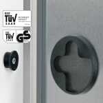 SIGEL GL409 Glas-Magnettafel Artverum - schwarz - 91 x 46 x 1,80 cm