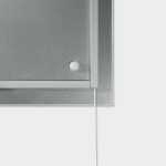 SIGEL GL409 Glas-Magnettafel Artverum - schwarz - 91 x 46 x 1,80 cm