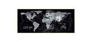 SIGEL GL410 Glas-Magnettafel Artverum - schwarz - 130 x 55 x 1,80 cm