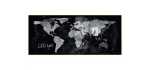 SIGEL GL410 Glas-Magnettafel Artverum - schwarz - 130 x 55 x 1,80 cm