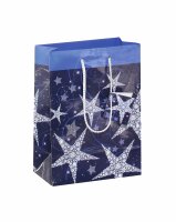 SIGEL GT026 Geschenktasche SIGEL klein - blau - Sterne -...