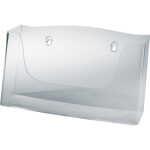 SIGEL Wand-Prospekthalter - A4 quer - 1 Fach - glasklar - Acryl (PMMA)