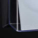 SIGEL Wand-Prospekthalter - A4 quer - 1 Fach - glasklar - Acryl (PMMA)