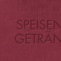 SIGEL SM113 Speisekarten-Mappe - 1 Stück - inkl. 2 Doppel-Transparenthüllen für 8 Seiten - Gummi-Bindung - A5 - rot