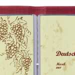 SIGEL SM133 Speisekarten-Mappe Buchschrauben-Bindung - A5...