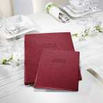 SIGEL SM133 Speisekarten-Mappe Buchschrauben-Bindung - A5 - rot