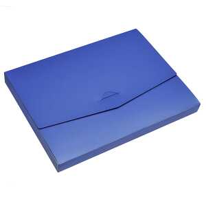 Dokumenten-Box, 27mm, Standard, neutral, unmontiert, blau, 1 Stück
