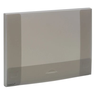 Foldersys Dokumenten-Box 18mm Transparent rauchtopas neutral flachliegend unmontiert