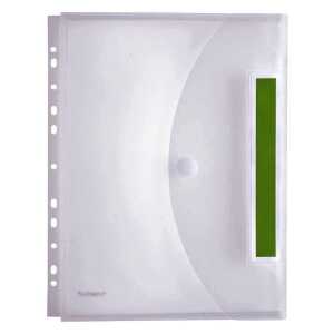 FSY Index-Sichttasche, Dehnfalte, Abheftrand, A4, farbl.transp.
