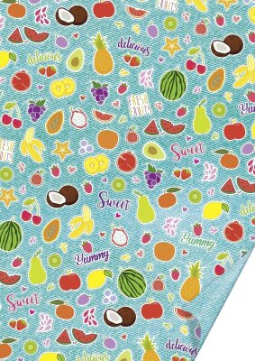 HEYDA 204771739 Motivkarton Fruits 50 x 70 cm