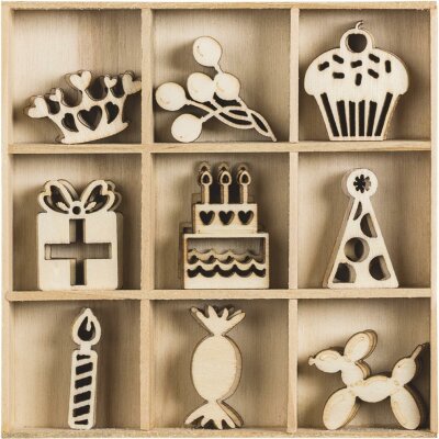 KNORR PRANDELL 2118521036 Holzornamentbox Happy Birthday 105 x 105 cm Sperrholz