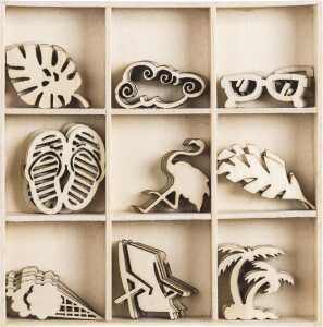 KNORR PRANDELL 2118521039 Holzornamentbox Beach 105 x 105 cm Sperrholz