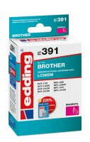 Edding Druckerpatrone EDD-391 Brother LC985 magenta -...