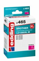 Edding Druckerpatrone EDD-465 Brother LC1280XL magenta -...