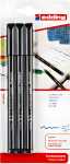 Edding Fasermaler fein 1200 1 mm schwarz 3er-Blister