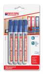 Edding Permanentmarker 3000 1,5-3 mm blau 4er-Blister