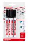 Edding Permanentmarker 400 1 mm schwarz 4er-Blister
