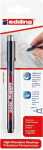 Edding Permanentmarker 400 1 mm schwarz 4er-Blister