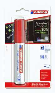 Edding Kreidemarker 4090 4-15 mm rot 1er-Blister