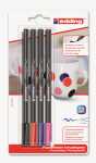 Edding Porzellanpinselstift 4200 1-4 mm 4er-Set warm colours