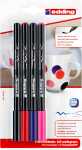 Edding Porzellanpinselstift 4200 1-4 mm 4er-Set warm colours