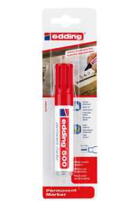 Edding Permanentmarker 500 2-7 mm rot 1er-Blister