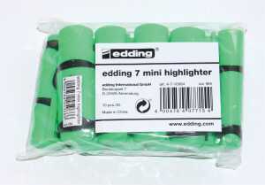 Edding Textmarker Mini 7 1-3 mm neongrün 10er-Polybtl.