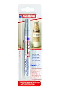 Edding Glanzlackmarker 750 2-4 mm silber 1er-Blister