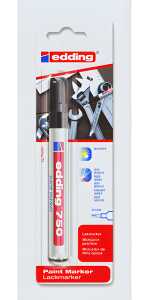 Edding Lackmarker 750 2-4 mm schwarz 1er-Blister B2C