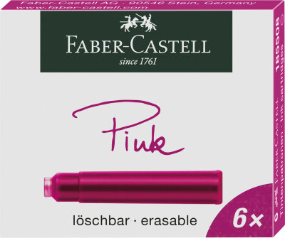 Faber Castell Tintenpatronen Standard pink 6er