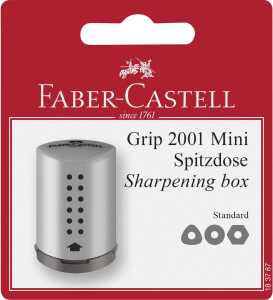 Faber Castell Einfachspitzdose Dreieck Grip 2001 silber BK
