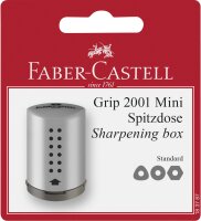 Faber Castell Einfachspitzdose Grip 2001 Mini silb. BK